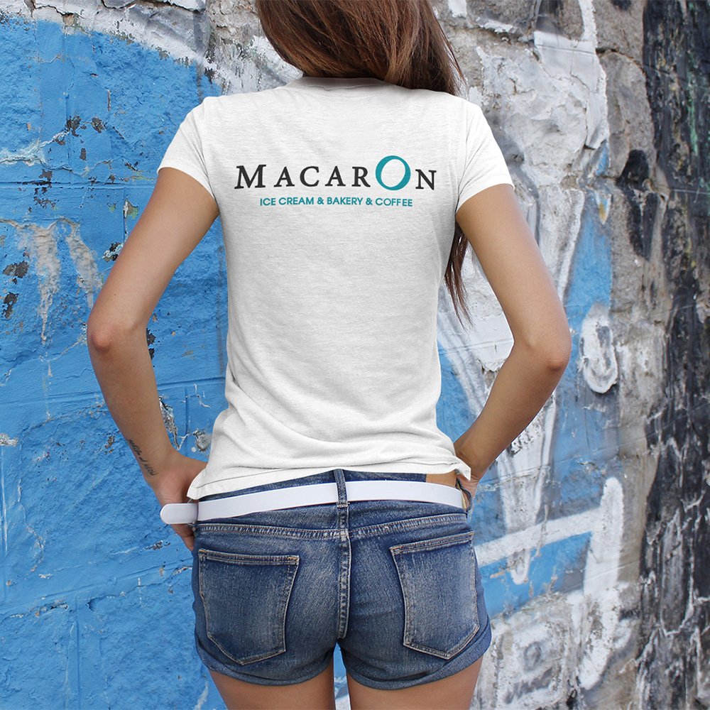 Студио ДЕС печат върху текстил - Тениска Macaron гръб
